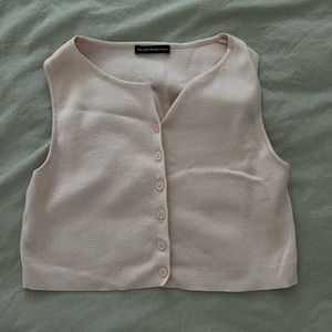 Brandy Melville Soft baby Pink cropped vest